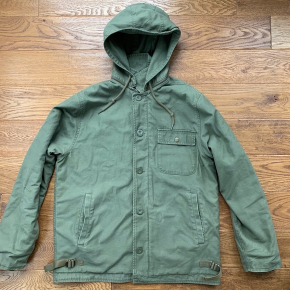 Brixton Other - BRIXTON MILITARY HOODED TWILL JACKET
